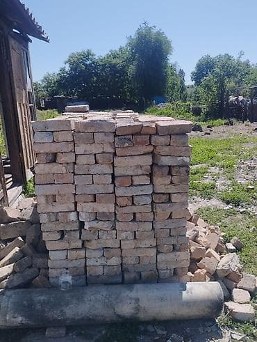 базальтовые камни: Полнотелый, таблетка, Жженый кирпич, Одинарный, 250×120×65 — 2