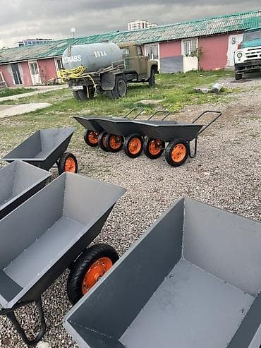 Садово-строительная тачка и тележка, Стальная, Одноколесная