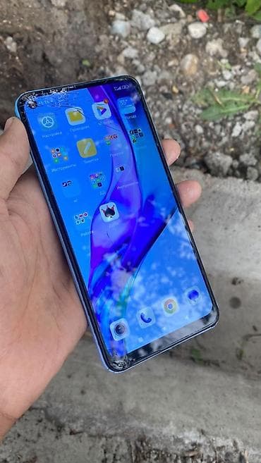 poco 7x: Redmi note 9 . 128гб . синий цвет. экран разбитый. батареи много — 5