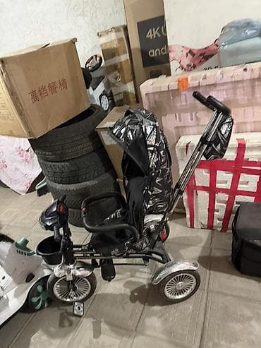 вело коляска: Детский трехколесный велосипед-коляска с родительской ручкой - Формат — 1