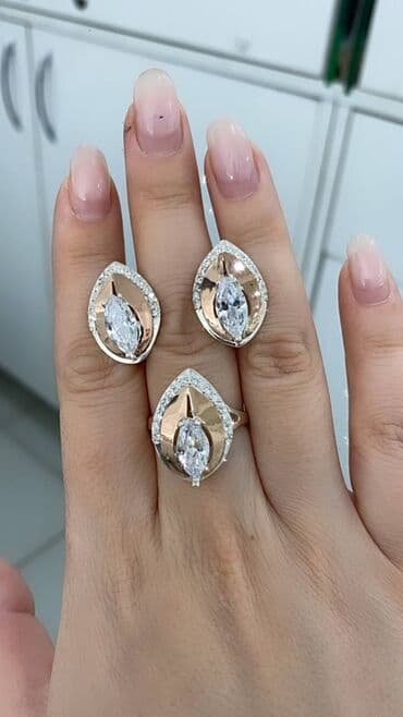 свадебные наборы ручной: Набор украшений, Проба 925, Женские, Новый — 1