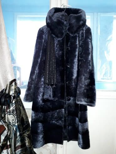 шуба кроликовая: ❄Ш❄У❄Б❄А❄ Шикарная темно-серая шуба, очень теплая, искусственный мех — 1