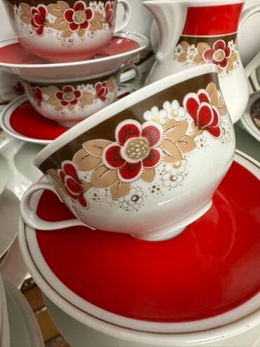 сервиз чайный: Редкость, изысканность, красота! Чайный сервиз ГДР из костяного — 9