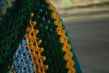 чехол кресло: Накидка на кресло. Ручная работа. Вязание крючком. Чисто-Шерстяная — 3