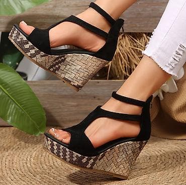 Босоножки, сандалии, шлепанцы: Босоножки, 37, Asos, Новый, цвет - Черный, Платная доставка, Самовывоз — 1