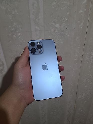 Apple iPhone: IPhone 13 Pro Max, Б/у, 256 ГБ, Sierra Blue, Защитное стекло, 88 % — 1
