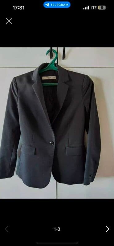 пиджаки женские бишкек: Стильный женский пиджак от Mango Basics черного цвета. Модель — 1