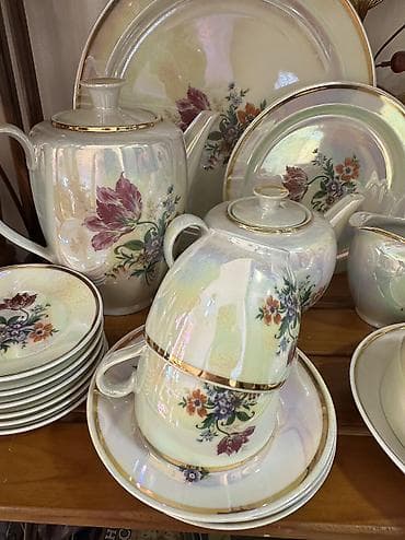 Посуда: Новый чайно-кофейный сервиз «Мейсенский букет» производства ГДР — 3