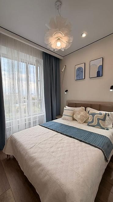 2 комнаты, 42 м², Пишпек Элитка, 7 этаж, Дизайнерский ремонт