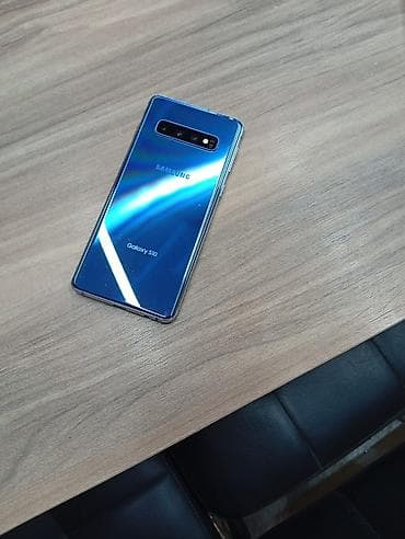 s9 fe: Samsung Galaxy S10, Б/у, 128 ГБ, цвет - Голубой, 1 SIM — 3