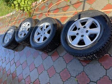 купить зимние шины на внедорожник: Дөңгөлөктөр монтажда 285 / 60 / R 18, Winter stud, Колдонулган, Комплект, Жол тандабастар (АТ/МТ), Куйма, тешиктери - 5 — 1