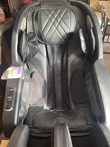 Мебель: Массажное кресло, Б/у, Самовывоз, Платная доставка, цвет - Черный — 3
