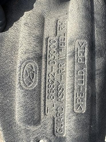 red cell: Подкрылок Задний правый Hyundai, 2018 г., Б/у, Оригинал — 3