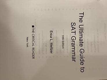gram: Книга по подготовке к SAT Учебник: “The Ultimate Guide to SAT Grammar” — 1