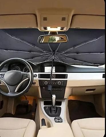 Транспорт: Солнцезащитный автозонт на лобовое стекло - Размер: 140×80 см - — 5