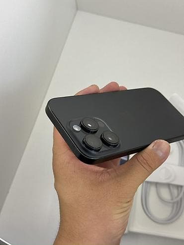 redmi 11 т: IPhone 16 Pro, Жаңы, 512 ГБ, Black Titanium, Коргоочу айнек, Каптама, Кабель, 100 % — 6