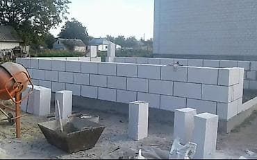 Буюртмага терезелер: Кладка кирпича и газоблока, возведение стен и перегородок, монолитные — 2