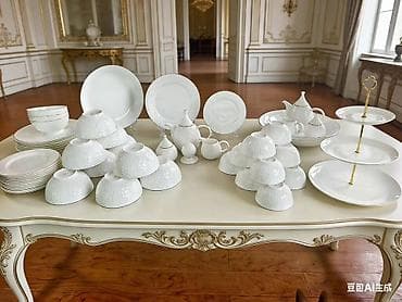 Набор столового фарфора AIDEMA — Fine Bone China. - Материал at lalafo.kg Набор столового фарфора AIDEMA — Fine Bone China. - Материал