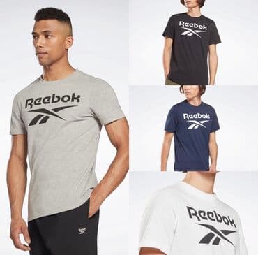 Футболкалар: REEBOK. Футболка Reebok с большим логотипом. ДЛЯ ПОВСЕДНЕВНОЙ НОСКИ ИЗ — 1