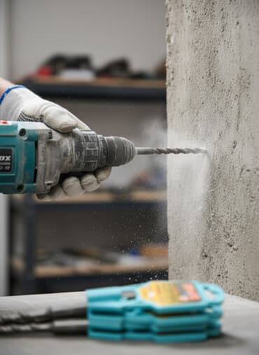 Набор сверл по бетону Bolian, предназначенный для работы с твердыми