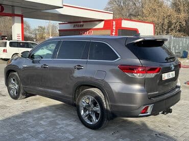срочно продаю в связи с переездом: Toyota Highlander: 2019 г., 3.5 л, Вариатор, Гибрид, Кроссовер — 7