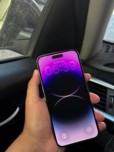 apple 7plus: IPhone 14 Pro Max, Б/у, 256 ГБ, Deep Purple, 100 % — 3