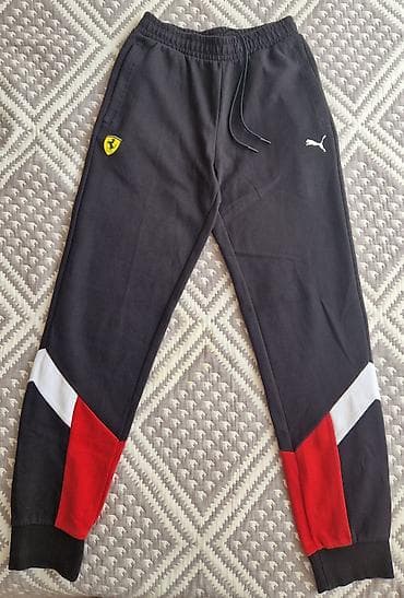tech flis: Мужские брюки, S, Puma, Б/у, цвет - Черный, Самовывоз — 1