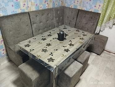тк табылга мягкая мебель бишкек киргизия: Ашкана үчүн жумшак бурчек, Жыгач, түсү - Боз — 1