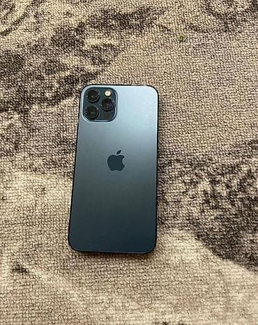 true: IPhone 12 Pro, Б/у, 128 ГБ, Pacific Blue, Чехол, 80 % — 2