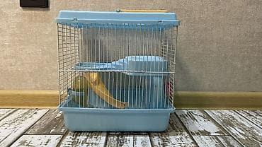 Клетка для хомяка/декоративных грызунов, компактная, двухуровневая