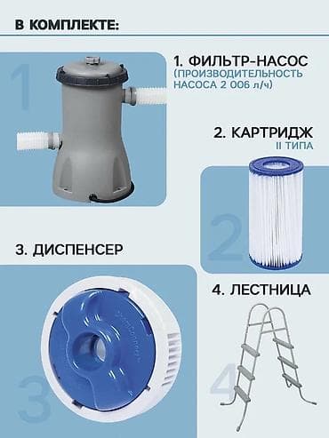 Бассейны: Каркасный бассейн Bestway Power Steel Размеры чаши: 404 × 201 × 100 — 2