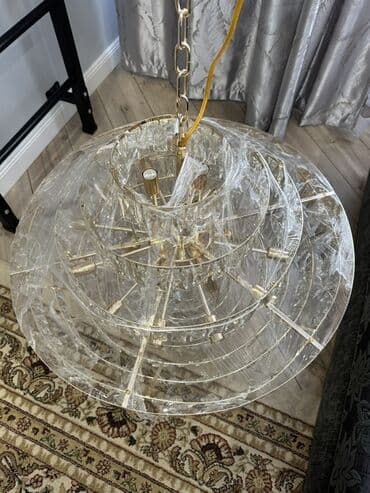 люстры бишкек дёшево: Подвесная потолочная люстра На 21 лампочки свечки Каркас золотистый — 3