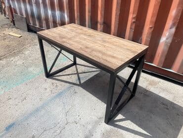 офисные столы бу: Стол лофт для офиса 
Длина 1.20 
Ширина 60
Высота 75 — 9