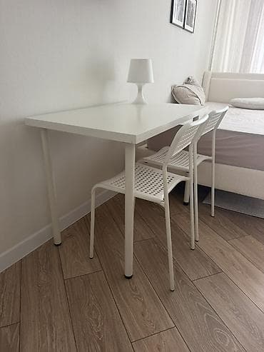 стол стул: ПРОДАЮ б/у белый набор мебели IKEA для дома/офиса. В комплект входят — 1
