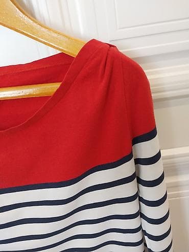 красные шорты: Повседневное платье, Осень-весна, Короткая модель, Трикотаж, Прямое, L — 2