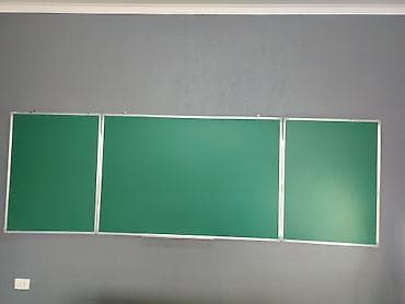 Ремонт и строительство: Школьная меловая доска трёхсекционная - Тип: настенная меловая доска — 1