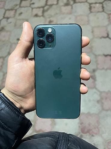Мобильные телефоны и аксессуары: IPhone 11 Pro, 256 ГБ, Matte Midnight Green, 80 % — 1