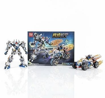 Конструктор “Machine Racing” 2-в-1 (робот/гоночный болид) -