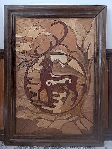 для дитей: Интерьерные панно из натурального дерева (интарсия/маркетри) - — 6