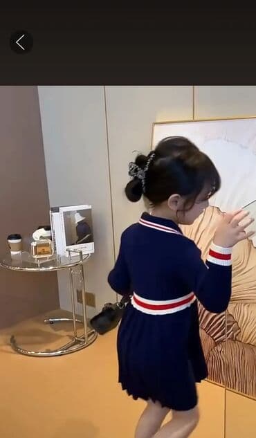 национальные платья для девочек: Детское платье, цвет - Синий, Новый — 3