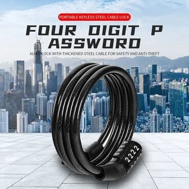 Велосипеды: 🚲 Замок для велосипеда толщиной 6 мм и длиной 1 м - ваш надежный — 2