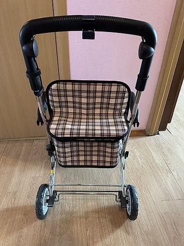 Медициналык эмерек: Тележка-сиденье для прогулок и покупок - Универсальная тележка с — 2