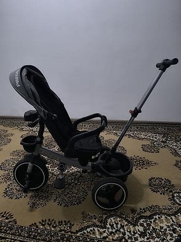 graco: Детский трехколесный велосипед-коляска Prego с родительской ручкой — 4