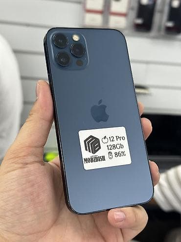 ipad 8 generation: IPhone 12 Pro, Б/у, 128 ГБ, Pacific Blue, Защитное стекло, Чехол, В рассрочку, 86 % — 1