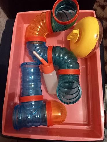 Морские свинки: Клетка для хомяка с игровым лабиринтом - Просторная металлическая — 5