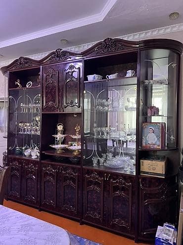 цветы цены бишкек: Классическая стенка-витрина для гостиной из массива/МДФ с богатой — 4