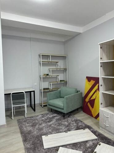 долгосрочная аренда квартира бишкек кызыл аскер: 2 комнаты, Агентство недвижимости, Без подселения, С мебелью полностью — 4