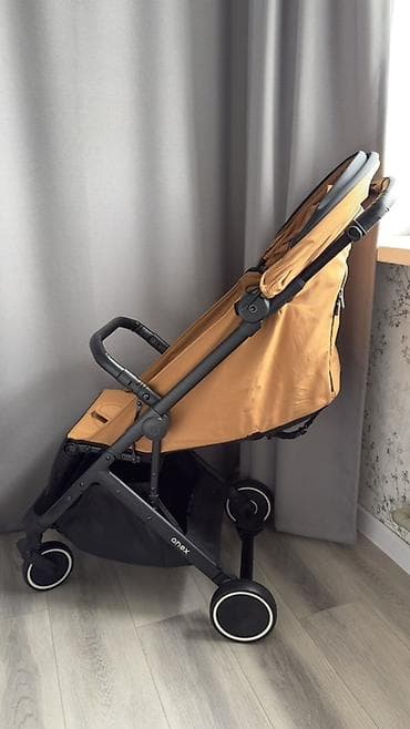 Коляски: Прогулочная коляска Anex Air-X (цвет: горчичный/чёрный) - Лёгкая и — 3