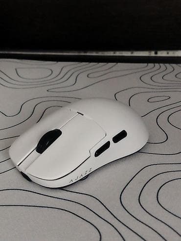 p106 100: Беспроводная игровая мышь AJAZZ (белая) - Эргономичная симметричная — 1