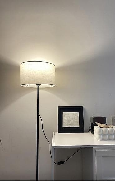 лет лампа: Торшер с текстильным абажуром - Тип: напольный торшер - Дизайн — 3